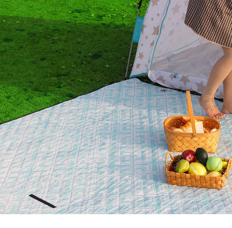 野餐垫户外春郊游草坪露营野炊地垫加厚便携田园布防水帐篷防潮垫