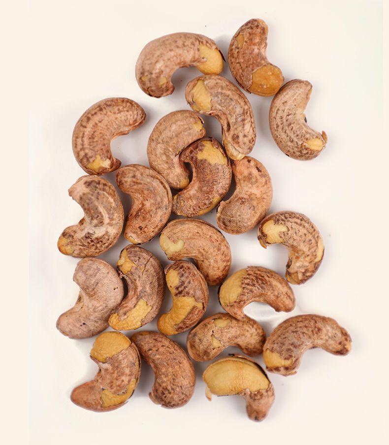 腰果仁500g250g越南腰果带皮原味散装称斤盐焗腰果零食罐装紫皮