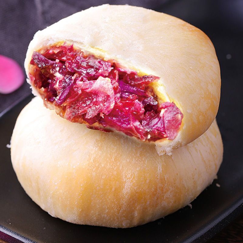 正宗云南特产鲜花饼秘制玫瑰味馅饼礼盒装早餐糕点心蛋黄零食小吃