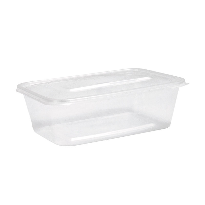 一次性饭盒长方形塑料便当家用外卖餐饮快餐盒方形透明保鲜盒带盖