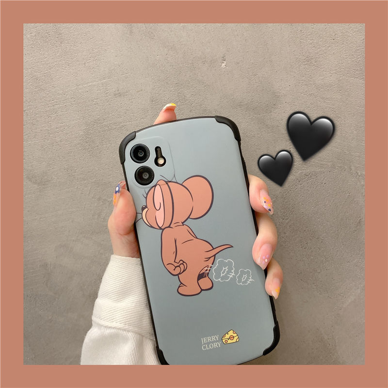 Cat and mouse apple 11pro mobile phone case iphonex full package lens xsmax cute XR cartoon 8p couple 7