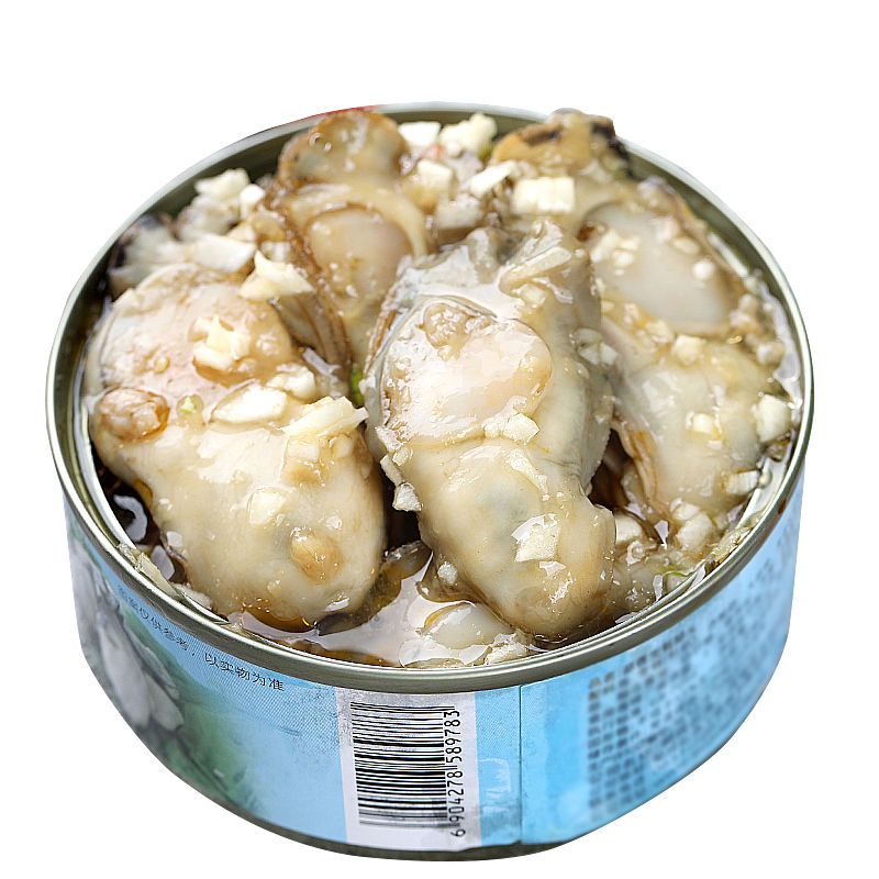 蒜蓉麻辣生蚝肉零食即食新鲜乳山牡蛎罐头熟食小海鲜罐装小吃鲜活