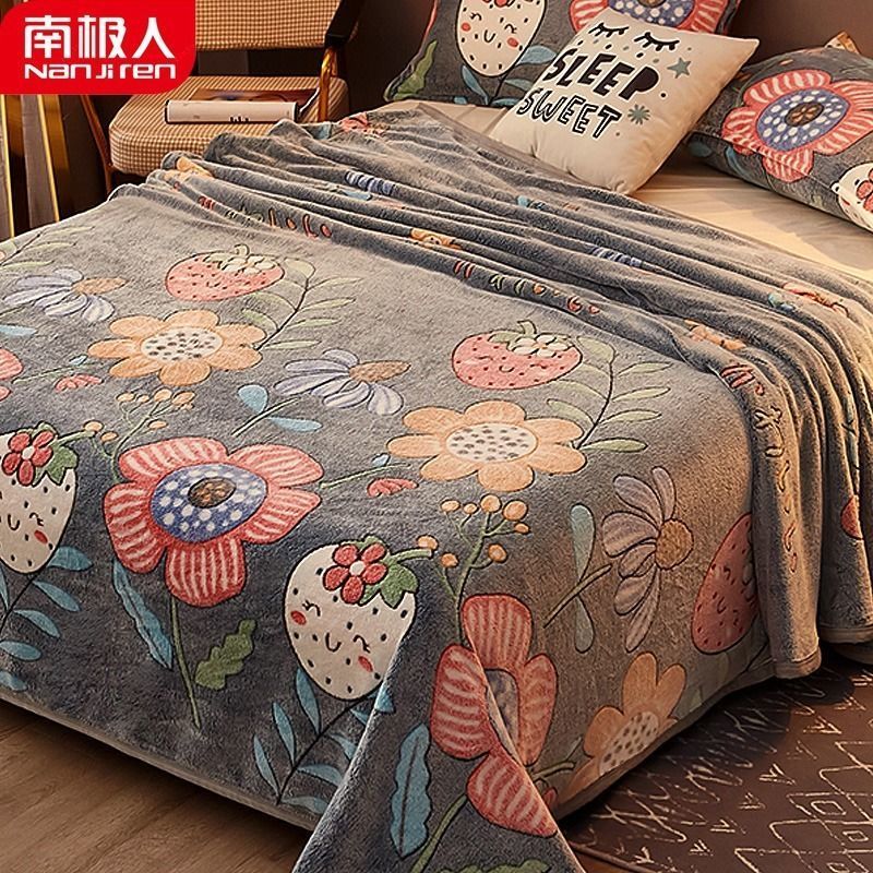 Antarctic coral blanket flannel blanket cover blanket double winter Plush bed sheet single air conditioning quilt winter