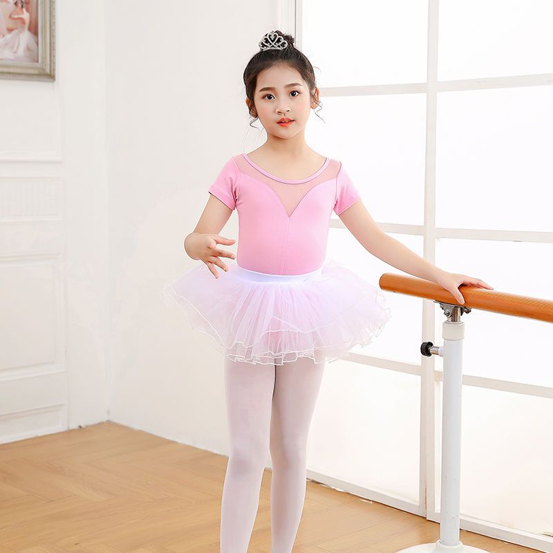 Dance clothing children's autumn and winter gray ballet skirt long-sleeved test grade dance performance split Chinese dance clothing