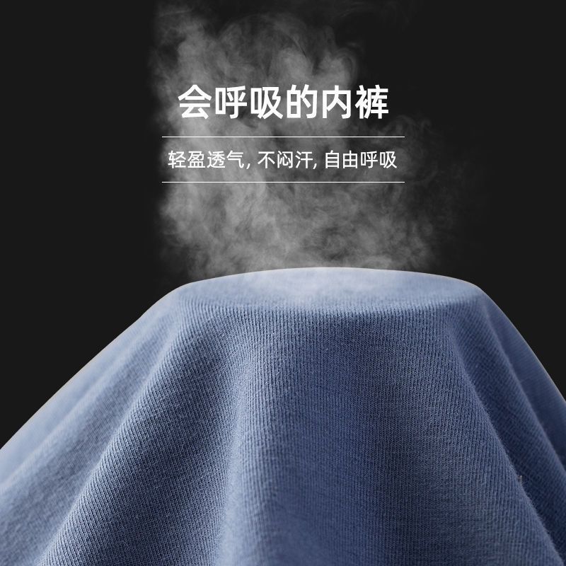 106051-南极人男士内裤纯棉裆莱卡抗菌内裤时尚透气运动平角内裤男2-4条-详情图