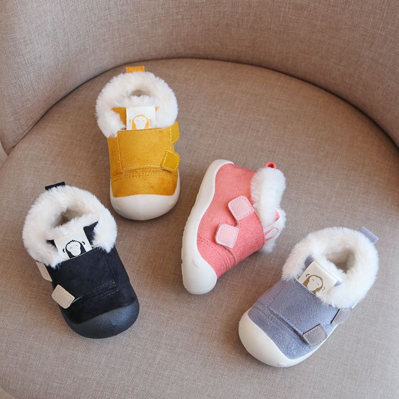 宝宝棉鞋1-3岁婴儿学步鞋软底冬季男防滑加绒女机能鞋儿童鞋子2岁