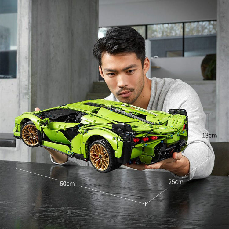 Compatible with Lego building block Lamborghini car model Bugatti Veyron toy boy Porsche 911