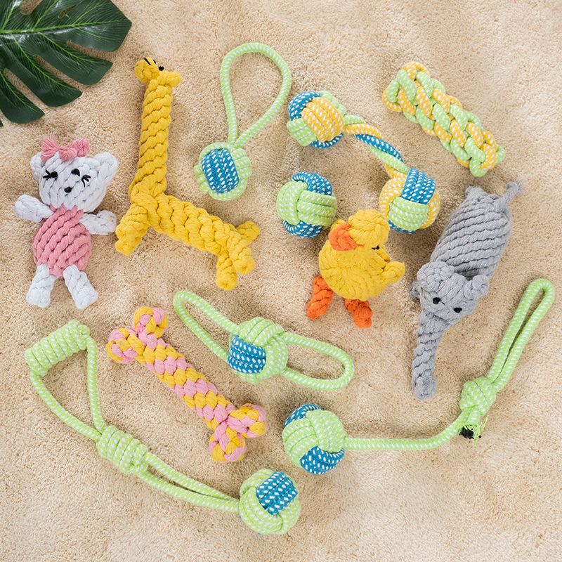 Pet, cat, dog, toy, wear-resistant, teeth grinding, durable, relieving stress, rope knot, teddy kojifa, and golden hair products