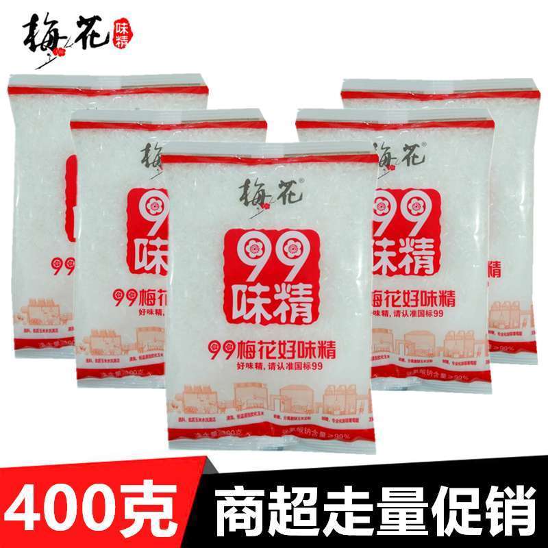 梅花味精 正品 400克味精 无盐味精 400克1袋2袋5袋