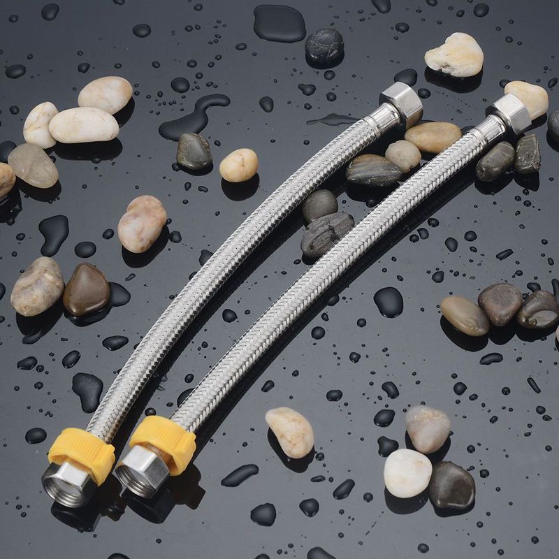 九牧王304不锈钢丝编织4分软管冷热水马桶水箱高压防爆上水进水管