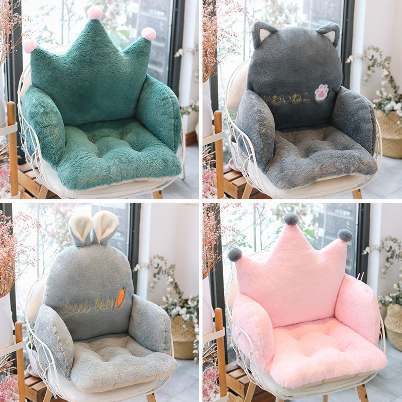 Cushion office sedentary cushion integrated chair back cushion student dormitory cushion super soft can sit on the ground cushion