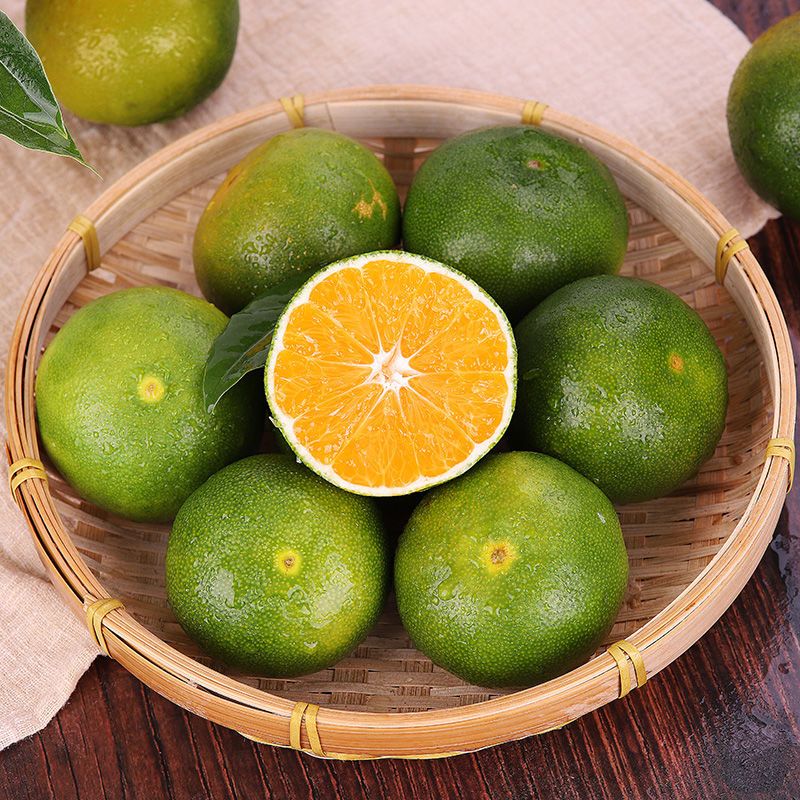 薄皮青桔10斤新鲜石门桔子孕妇橘子柑橘蜜桔青皮蜜桔53斤包邮