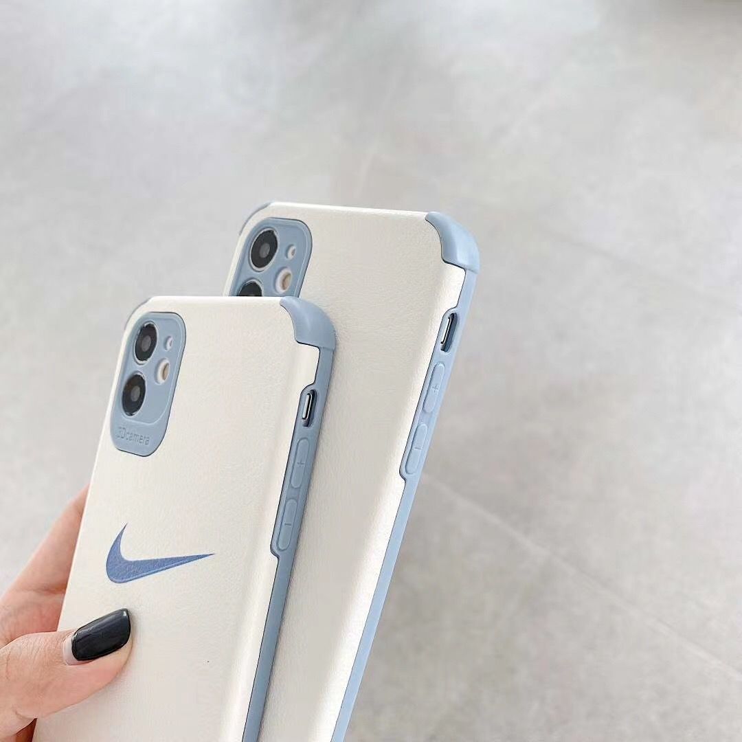 蓝色潮牌个性iPhone11Pro手机壳苹果x皮质i7p软壳XSMAX硅胶8plus