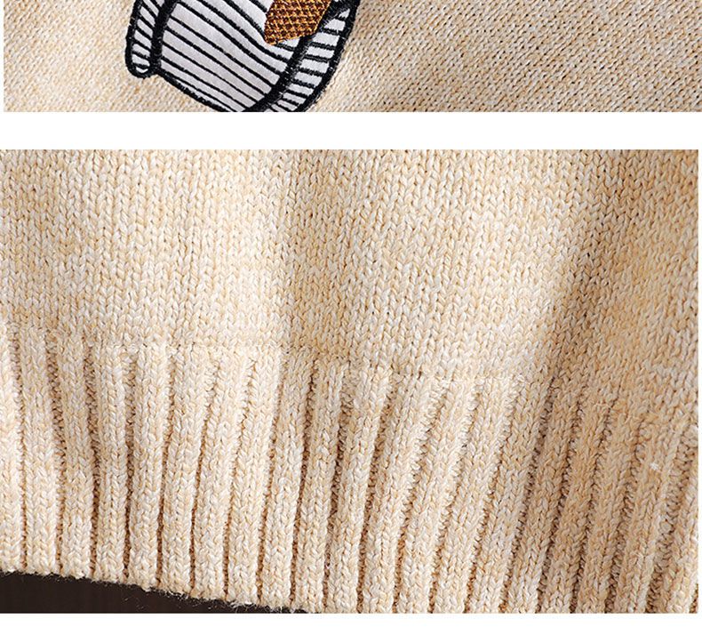【南极.人】男秋冬季潮流毛衣加绒加厚款毛衫宽松保暖个性内搭针织