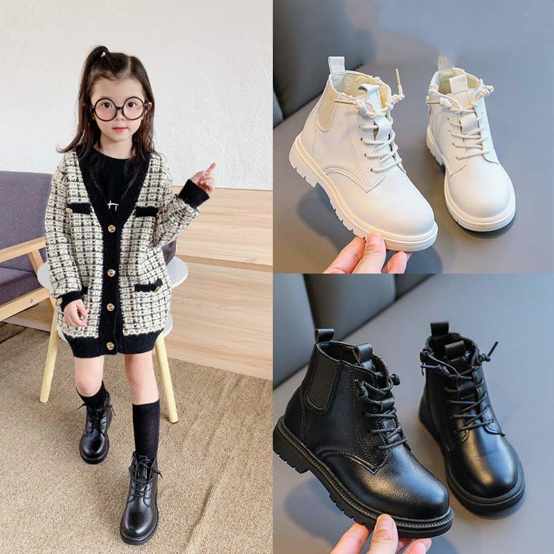 女童马丁靴2020新款时尚秋季单靴中大童英伦风靴子儿童短靴童靴女