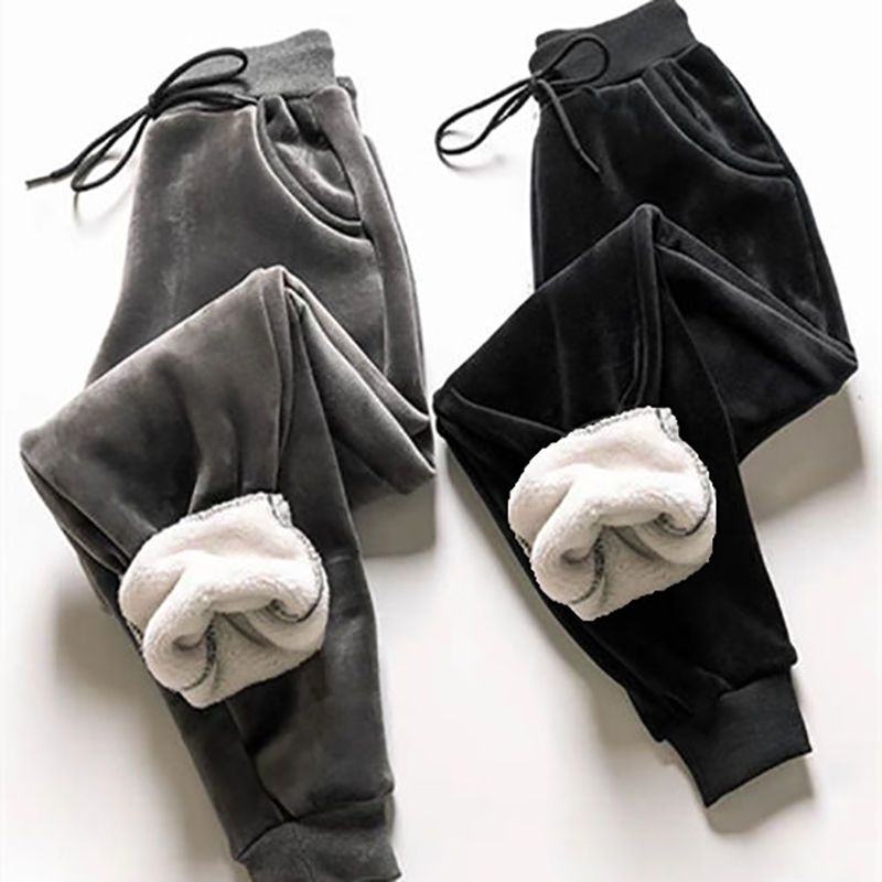 Thin / plush legged sports pants women's winter warm BF style Harem Pants casual pants bodypants Capris