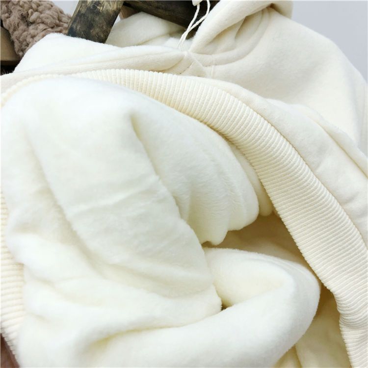 Boys and girls' Plush sweater Korean version of little girls' autumn and winter top winter wear warm foreign style coat children's thickened children's clothing