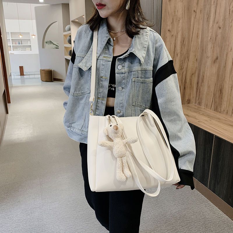 包包女斜挎包百搭大容量單肩包2020新款潮韓版簡約手提女包托特包