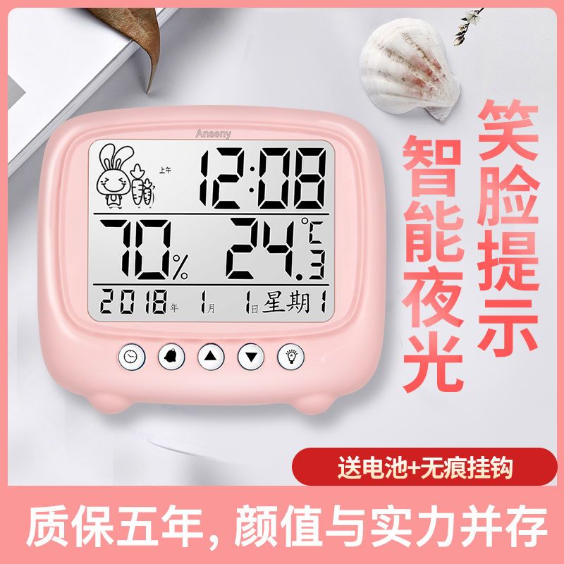 Electronic thermometer household indoor and outdoor high precision temperature and humidity meter precision wall mounted room temperature meter baby room dry and wet