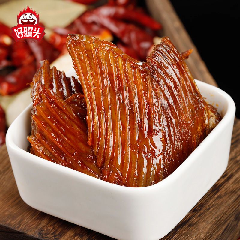 好照头黄金渔翅湖南特产小吃洞庭湖鱼翅鱼刺好兆头香辣休闲零食品