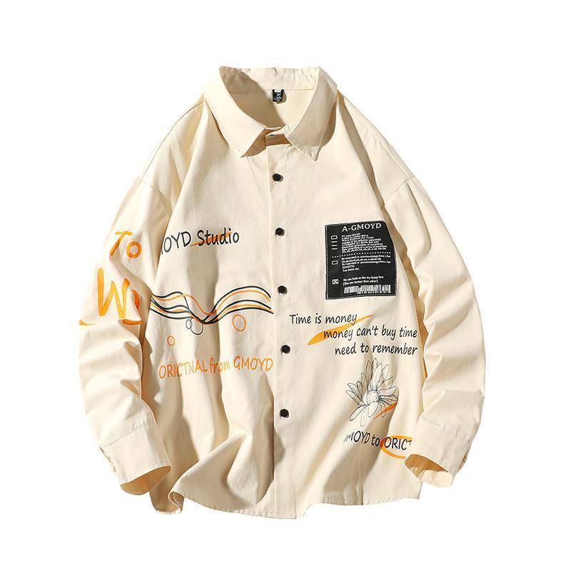 Fried Street coat large size high-class men's super fire CEC fat coat shirt with trendy oversize smart jacket