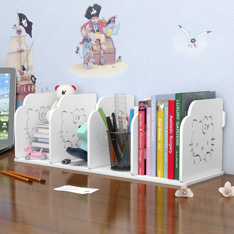 Simple bookshelf desktop storage arrangement shelf modern students' dormitory small bookcase office desk bookshelf storage