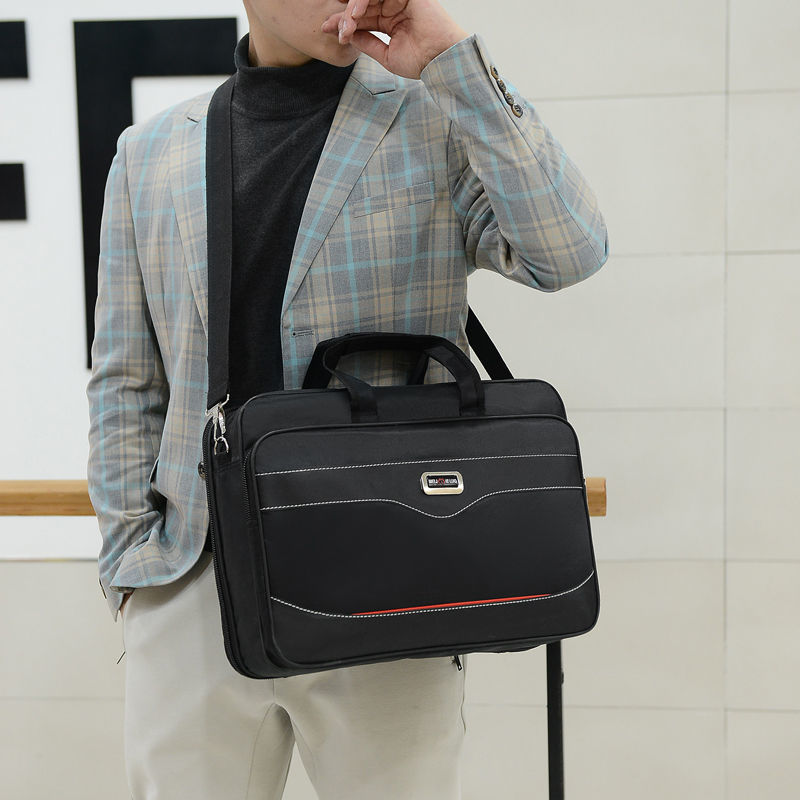 Men's One Shoulder Messenger Bag Korean fashion Oxford cloth handbag waterproof wear resistant briefcase leisure business Backpack
