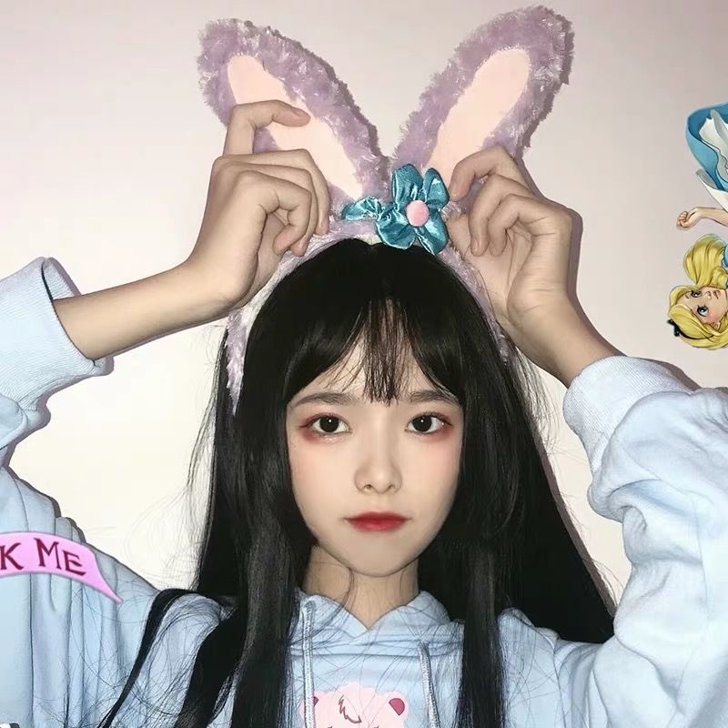 Star dailu hair band with rabbit ears and headband female Disney headdress cartoon cute Korean ballet rabbit hair ornament
