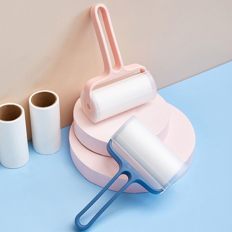 滚筒可撕式粘毛器粘尘纸滚筒刷吸粘毛去除毛器衣服黏沾滚筒粘毛器