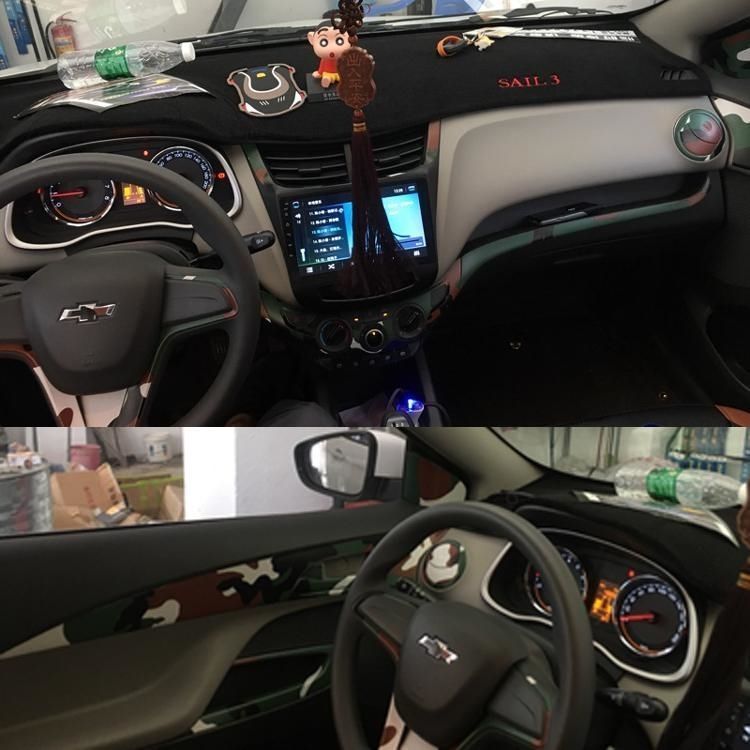 15-16款雪佛兰赛欧3内饰改装碳纤维贴纸专用中控档位门板改色贴膜