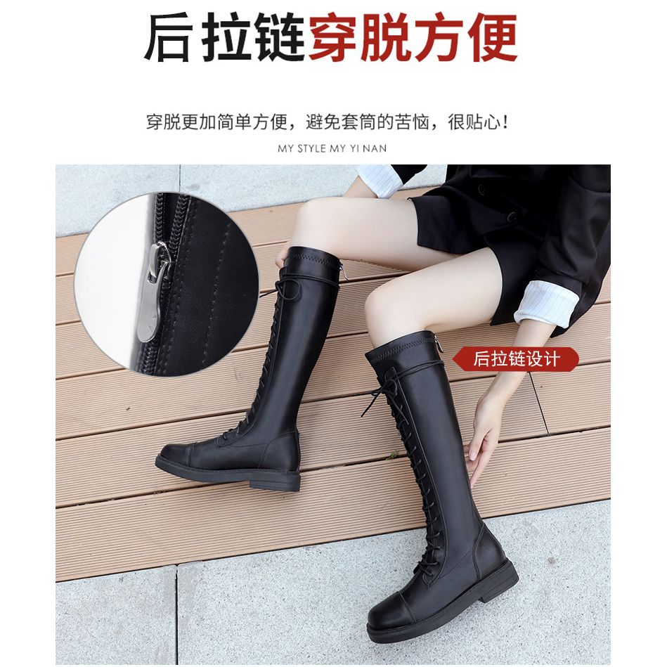 Net red thin boots elastic boots autumn new style boots women's high boots women's boots knee high boots Martin boots