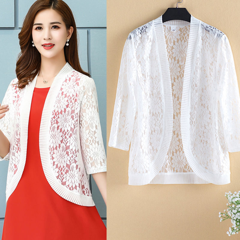 Lace Shawl women's large cardigan with spring and summer thin coat