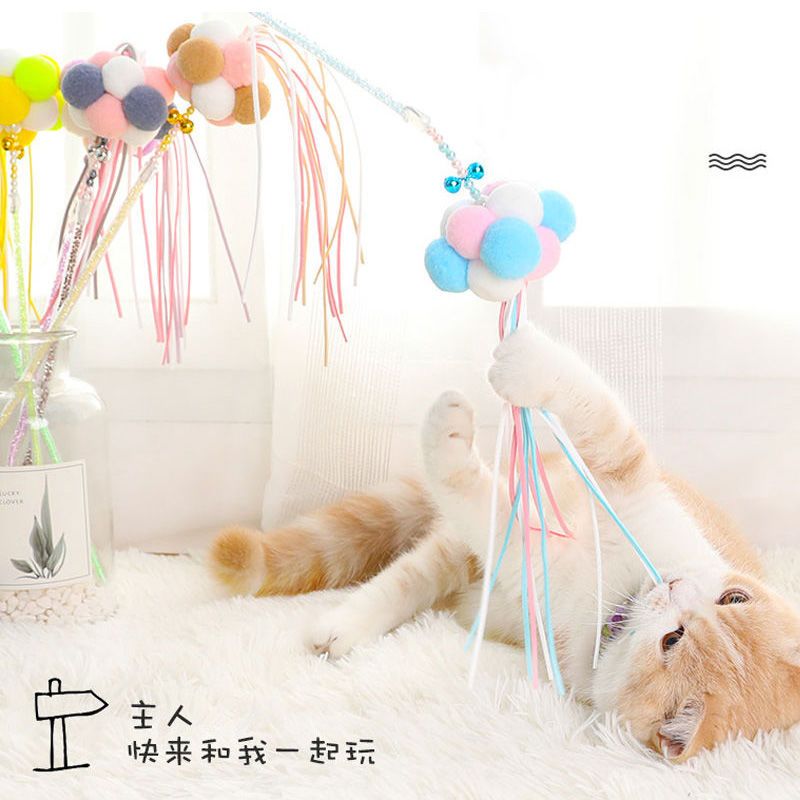 仙女逗猫棒猫玩具自嗨套装猫咪用品小猫宠物用品逗猫神器羽毛