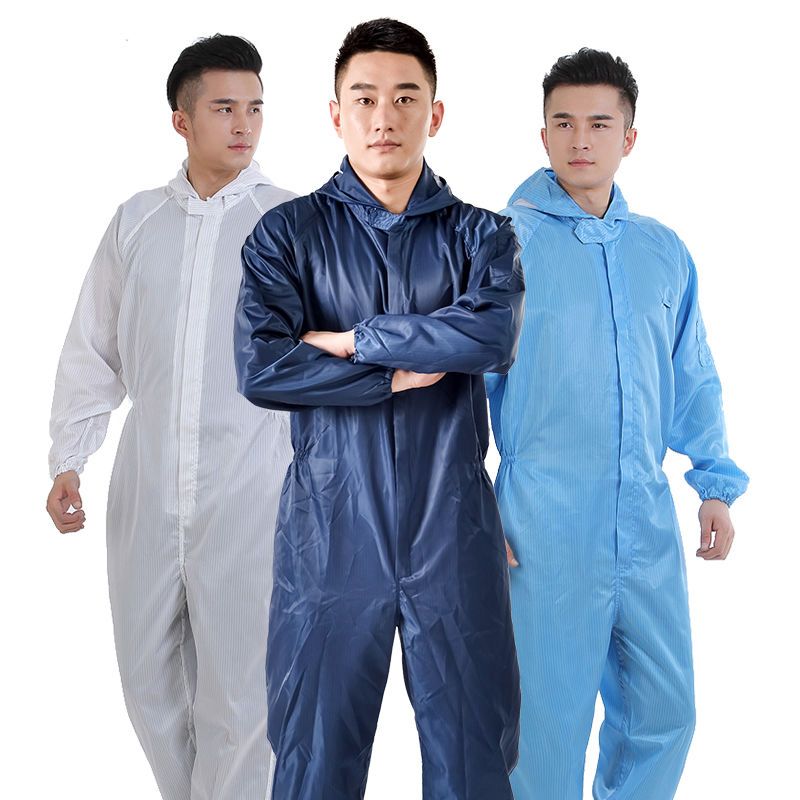 Protective clothing one piece work clothes antistatic one piece hooded dust proof clothing food factory workshop one piece clothes spray paint clothes