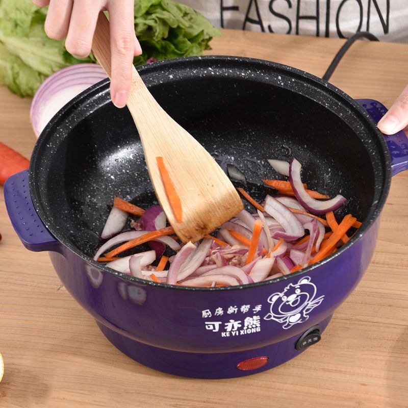 电炒锅不粘锅电锅家用小电锅宿舍迷你多功能电热锅煮饭炒菜一体锅