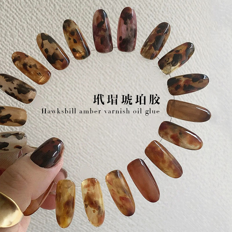 [xiaohongshu.com] tortoiseshell nail polish new product in autumn and winter
