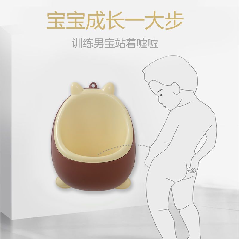 男童站立式小便器男孩掛牆自動沖水款寶寶小便斗幼兒園兒童小便池