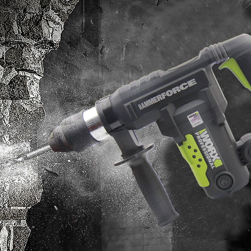 威克士电锤wu327326d双功能植筋钻孔打墙锤钻镐两用水电开槽工具