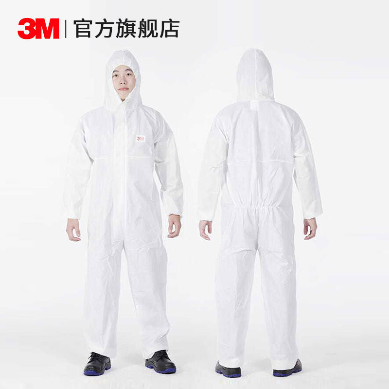 3M protective clothing whole body disposable and reusable isolation clothing isolation clothing with cap dustproof clothing experimental spray painting