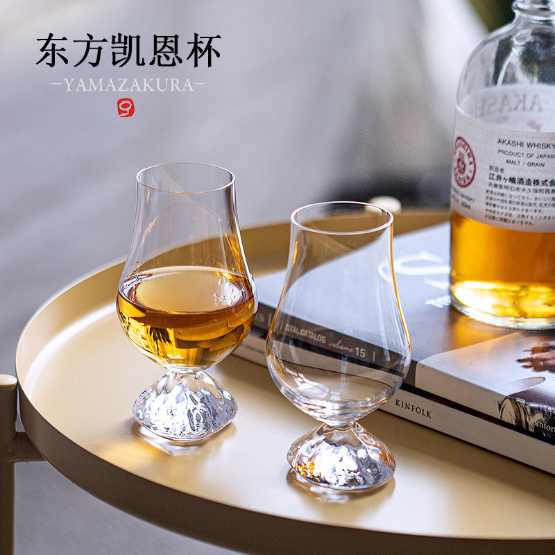 Chamvin酒评人设计东方日式凯恩闻香威士忌杯标准ISO酒杯富士山脚