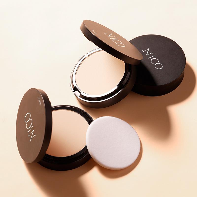 买一送一丨送同款丨nico粉饼定妆粉控油持久不脱妆防水防汗干粉