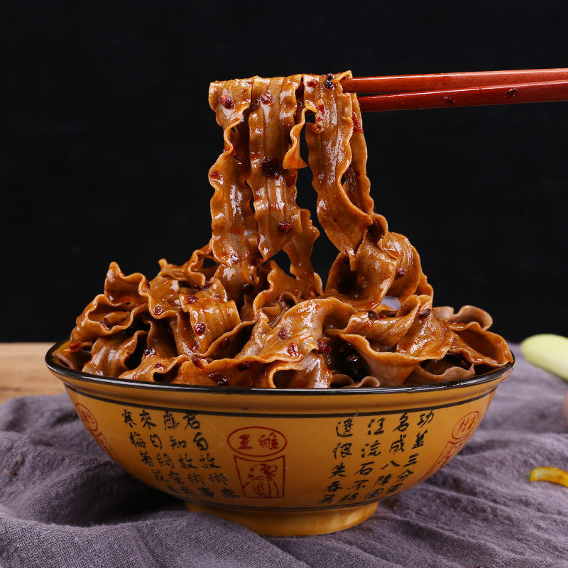 88629-荞麦刀削面低脂健康粗杂粮 仙力面业代餐拌炒面宽挂面条散装整箱-详情图