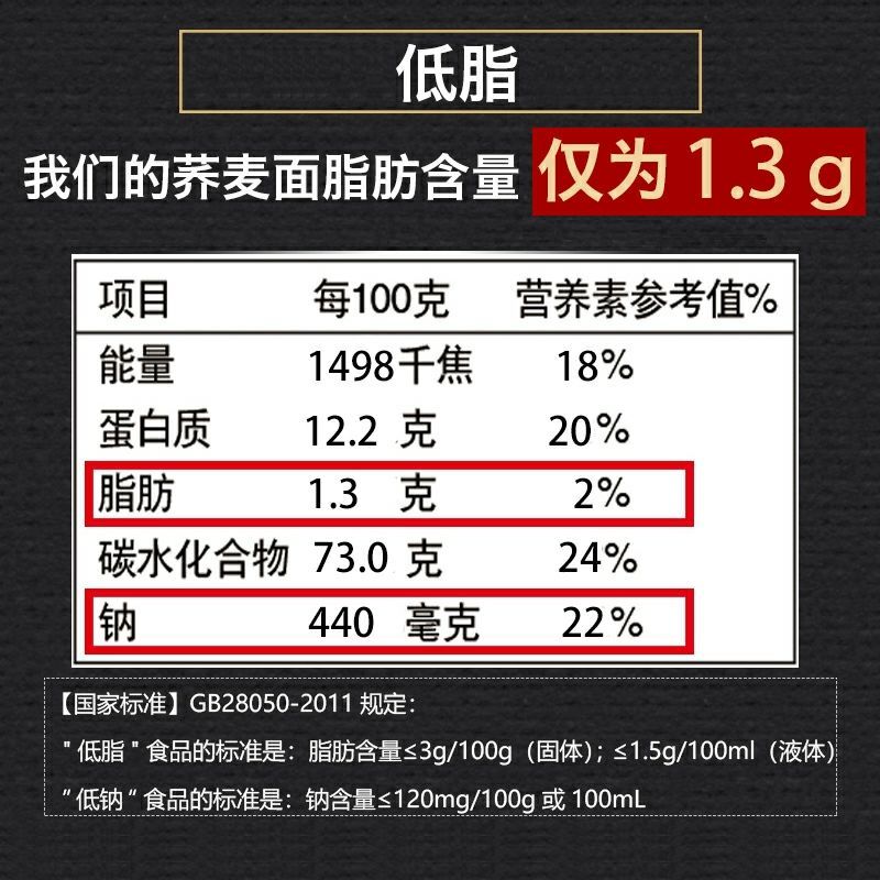 88629-荞麦刀削面低脂健康粗杂粮 仙力面业代餐拌炒面宽挂面条散装整箱-详情图
