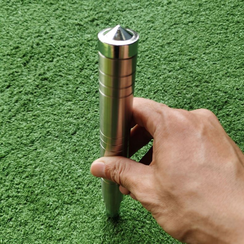 创新不锈钢三节甩棍实心棍体伸缩棍合法家居车载自卫防狼防身武器