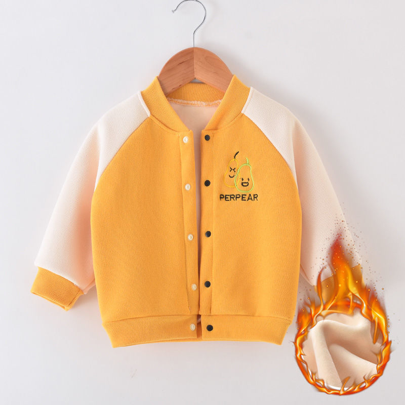 Children's coat spring and autumn boys and girls cardigan 2023 new baby clothes baby autumn clothes children's fleece tops