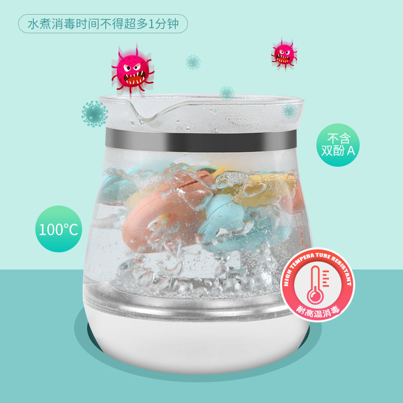 婴儿玩具摇铃0-1岁拨浪鼓新生幼儿3-6-12个月男女孩益智可咬牙胶