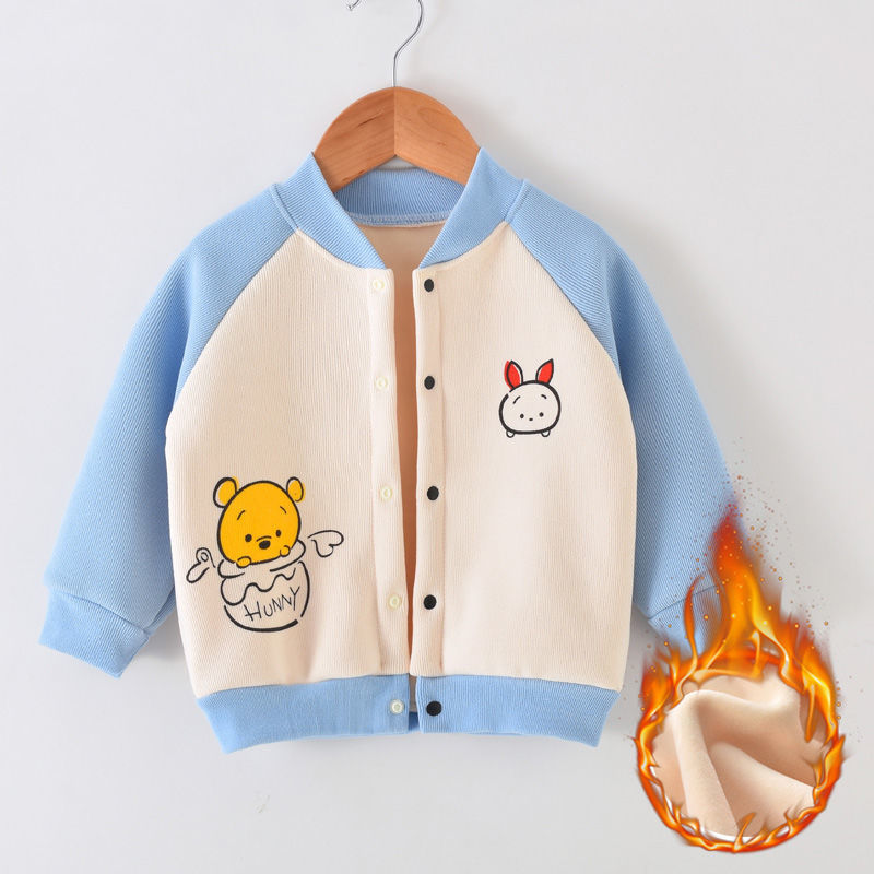 Children's coat boys cardigan children's fleece tops girls autumn and winter clothes baby clothes baby spring clothes foreign style