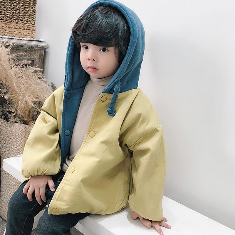 Boys' coat 2021 spring and Autumn New Korean version 1-3-5 years old children's thickened sweater coat baby autumn winter coat