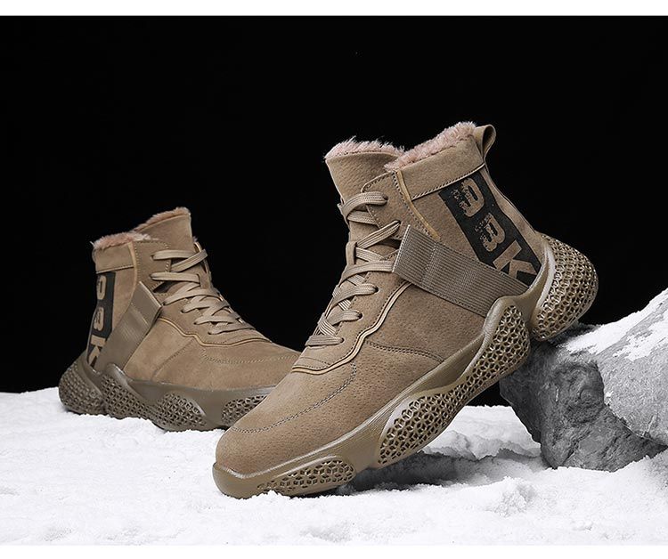 孤品棉鞋男士中高帮雪地靴保暖加厚马丁运动男鞋冬季加绒韩版潮流