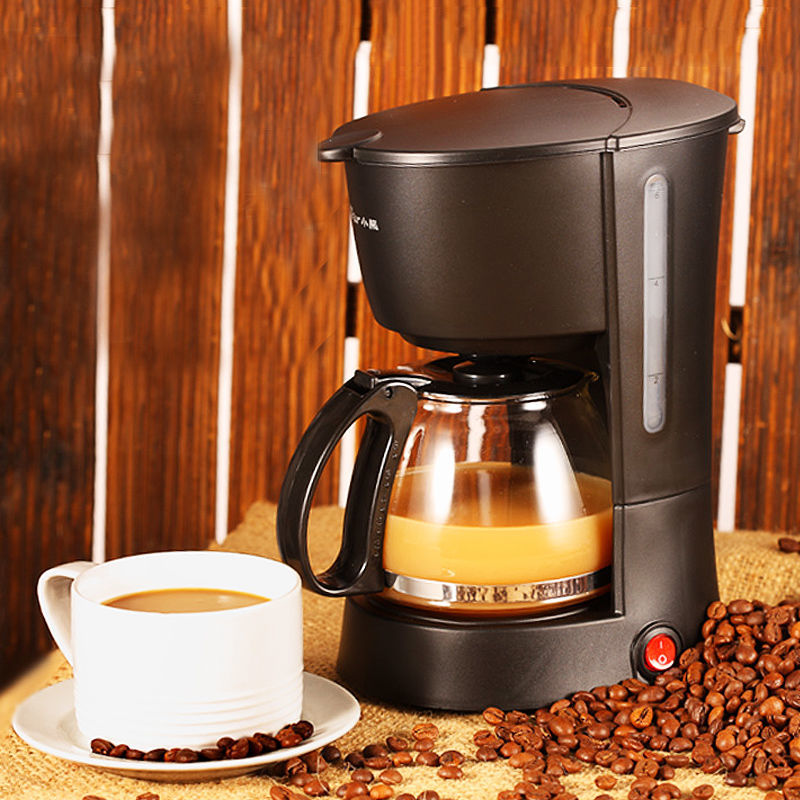 一键萃取，随时取壶防滴漏：600ml 小熊 多功能美式滴滤咖啡机